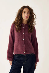 Noella Kea Knit  Cardigan - Rust