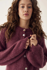 Noella Kea Knit  Cardigan - Rust