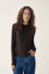Noella Lidie LS Top - Chocolate