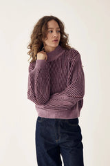 Noella Lassoe Knit - Burgundy Rose