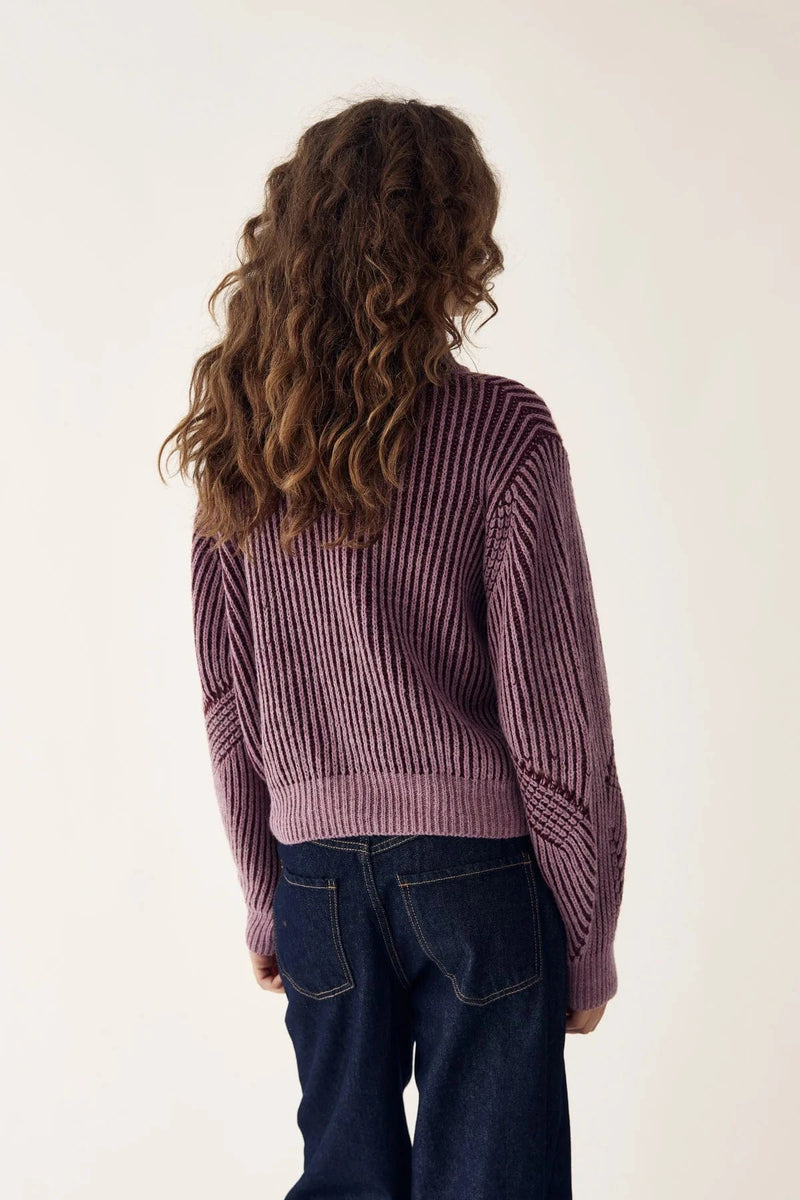 Noella Lassoe Knit - Burgundy Rose