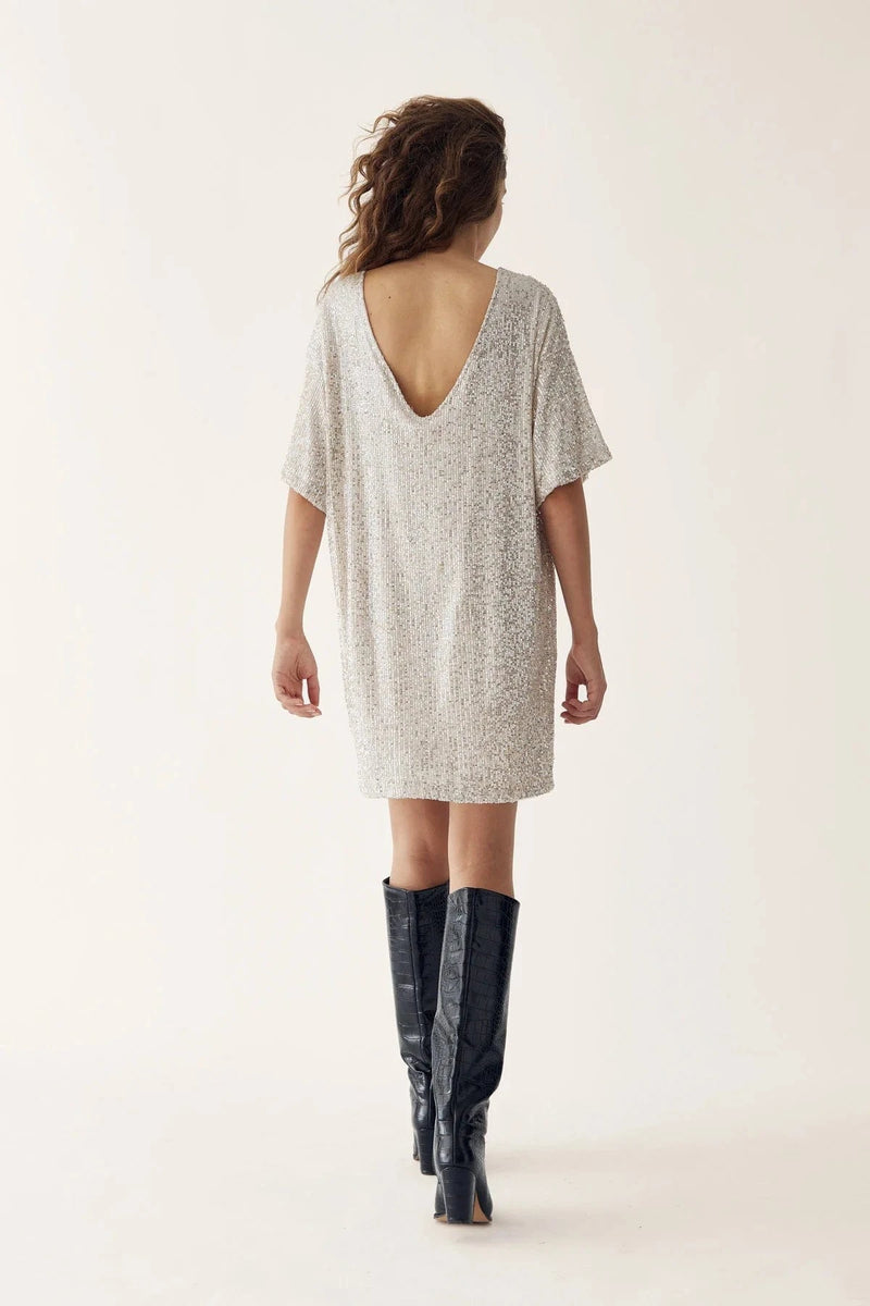 Noella Lora Dress - Silvur
