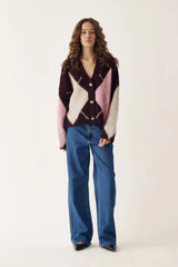 Noella N-Laiana Knit Cardigan - Winetasting Mix