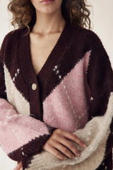 Noella N-Laiana Knit Cardigan - Winetasting Mix