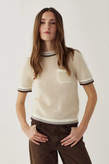 Noella Marthy Knit - Ivory Brown