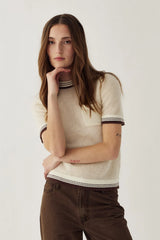 Noella Marthy Knit - Ivory Brown