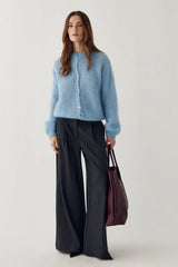 Noella N-Kea Mohair Cardigan - Baby Blue