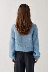 Noella N-Kea Mohair Cardigan - Baby Blue