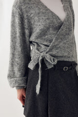Noella Maelee Knit Cardigan - Medium Grey Melange