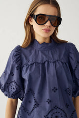Noella N-Marilyn Blouse - Dusty Blue