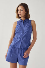 Noella N-Micaiah Blouse - Davy Blue