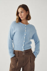 Noella N-Anya Knit Cardigan - Sky Blue