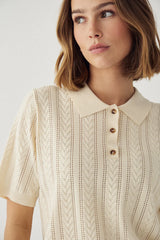 Noella N-Mecca Knit Polo - Ivory