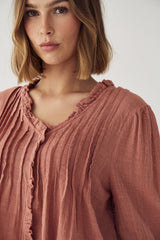 Noella N-Marin Blouse - Red Clay