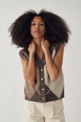 Noella N-Laiana Vest - Ash Bown Mix