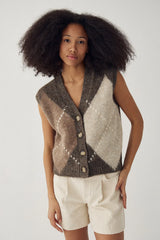 Noella N-Laiana Vest - Ash Bown Mix