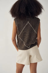 Noella N-Laiana Vest - Ash Bown Mix