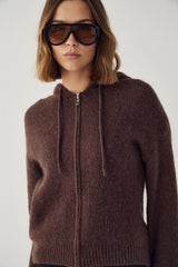 Noella N-Myung Knit Cardigan - Chocolate