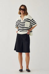 Noella N-Maryann Knit - Darryll Black Stripe