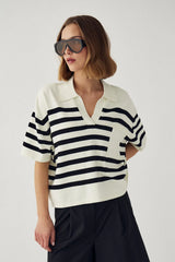 Noella N-Maryann Knit - Darryll Black Stripe
