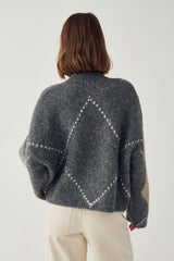 Noella N-Laiana Knit Cardigan - Grey Mix