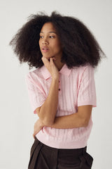 Noella N-Mecca Knit Polo - Baby Pink