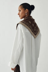 Noella Neomi Scarf - Sand Brown Mix