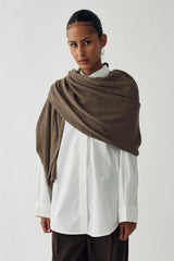 Noella N-Niva Knit Scarf - Brown Melange