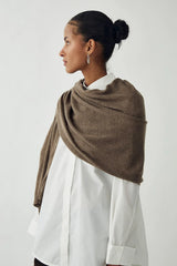 Noella N-Niva Knit Scarf - Brown Melange