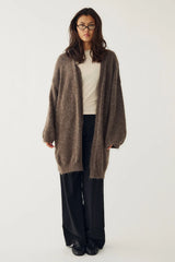 Noella Noella N-Maricela Knit Cardigan - Timber Brown Melange