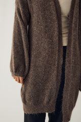 Noella Noella N-Maricela Knit Cardigan - Timber Brown Melange