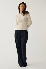Noella Lidie Top - Oatmeal Melange