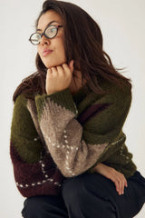 Noella Lai Knit - Avocado Green Mix