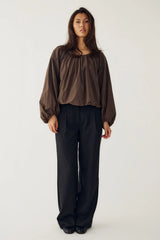 Noella Margie LS Top - Chocolate