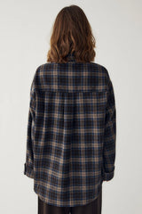 Noella N-Marlon Shirt - Brown Blue Check