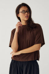 Noella N-Maple T-shirt - Chocolate
