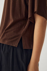 Noella N-Maple T-shirt - Chocolate