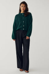 Noella N-Kae Knit Cardigan - Bottle Green