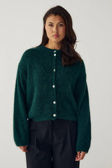 Noella N-Kae Knit Cardigan - Bottle Green