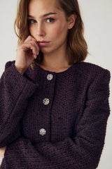 Noella Kasaundra LS Blazer - Dark Plum