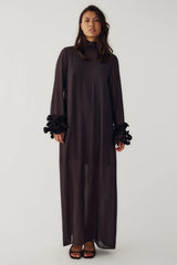 Noella Latania Long Dress - Chocolate