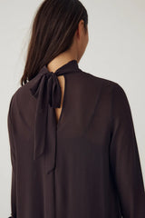 Noella Latania Long Dress - Chocolate
