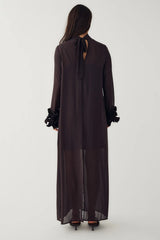Noella Latania Long Dress - Chocolate