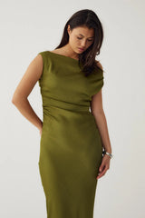 Noella Mignonetta Dress - Guacamole