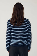 Noella N-Mertice Knit Cardigan - Blue Stripe