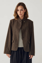 Noella N-Monique Blazer - Tobacco Melange
