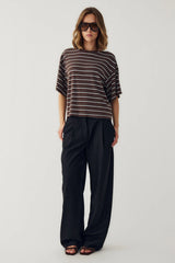 Noella n-Murphie Top - Dalma Blue Stripe