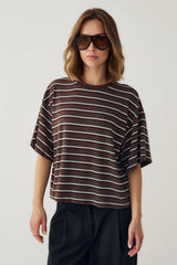 Noella n-Murphie Top - Dalma Blue Stripe