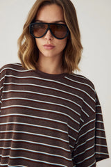 Noella n-Murphie Top - Dalma Blue Stripe