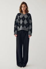 Noella N-Lai Knit - Black Grey Mix